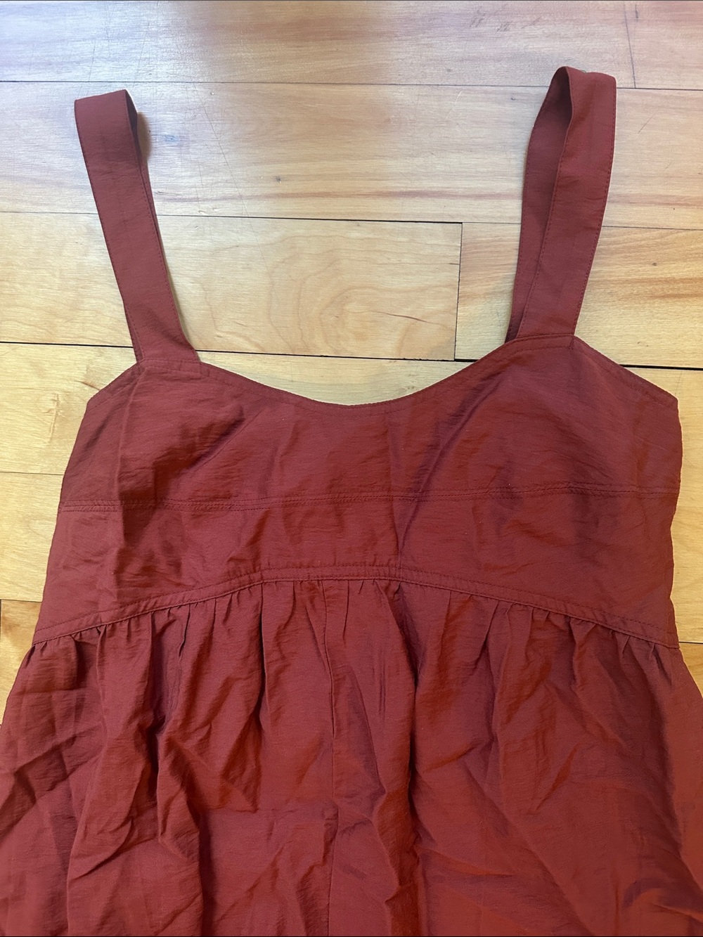 NWT Banana Republic Gathered Empire-Waist Midi Dress Sz M - Picture 4 of 11